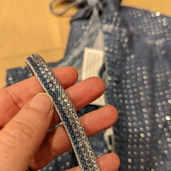 Chambray Dress with sparkles - Picture 2 of 10